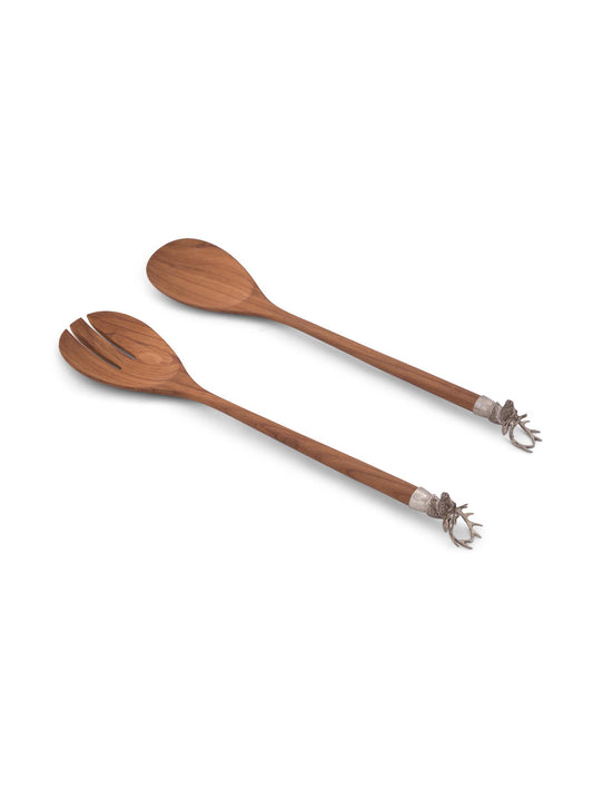 Stag Salad Server Set