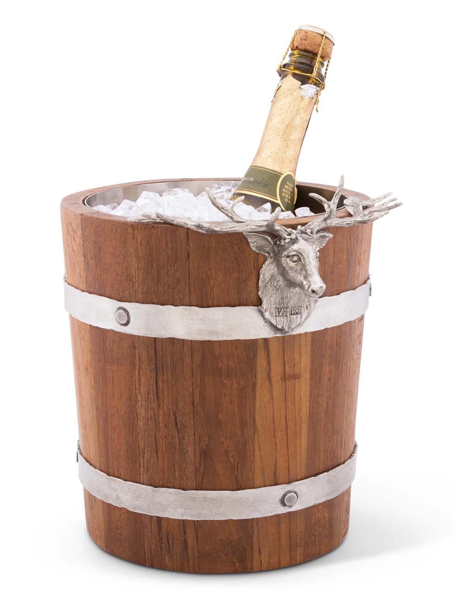 Woodland's Antler Ice Bucket With Tongs – Sunset & Co.