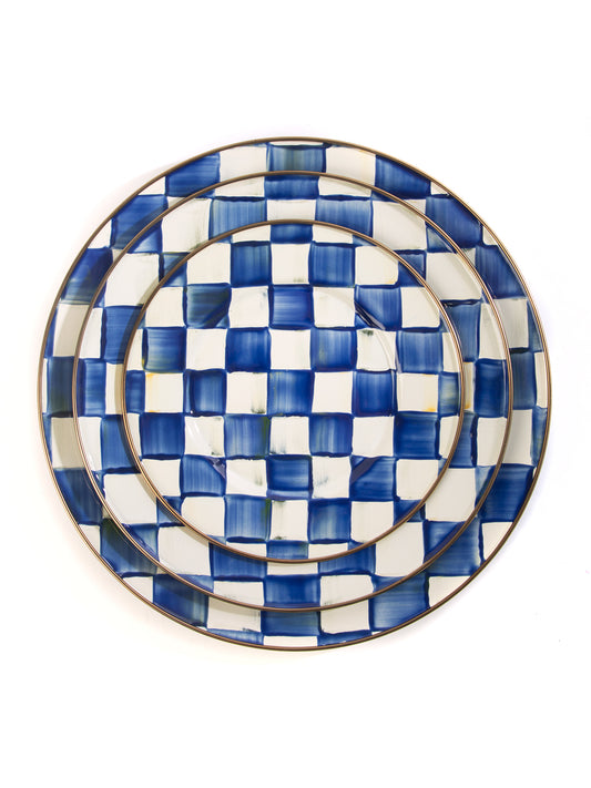 Royal Check Salad Plate