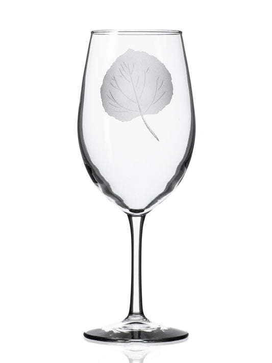 Aspen Leaf Wine Glass