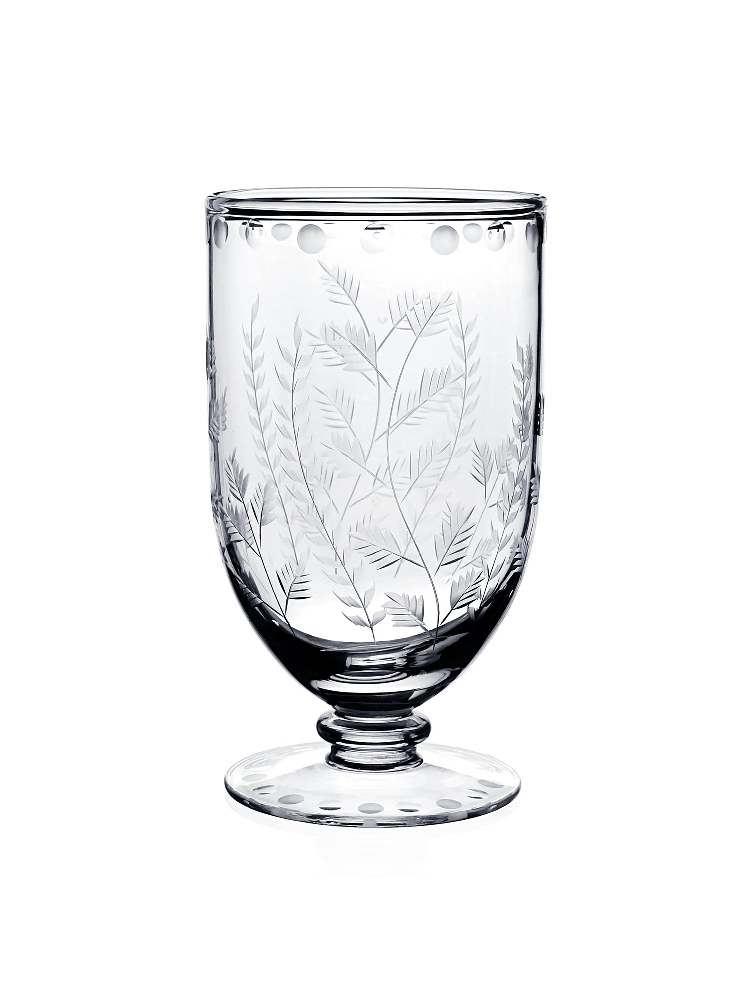 Fern Footed Flower Vase 7"