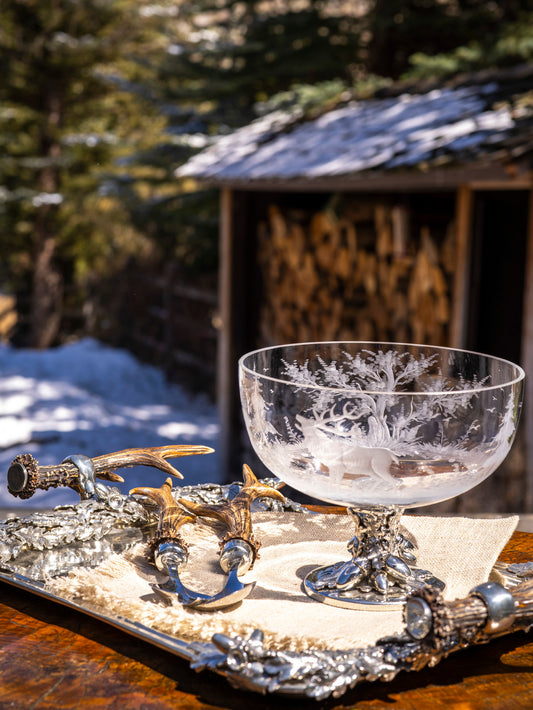 Crystal Stag Bowl