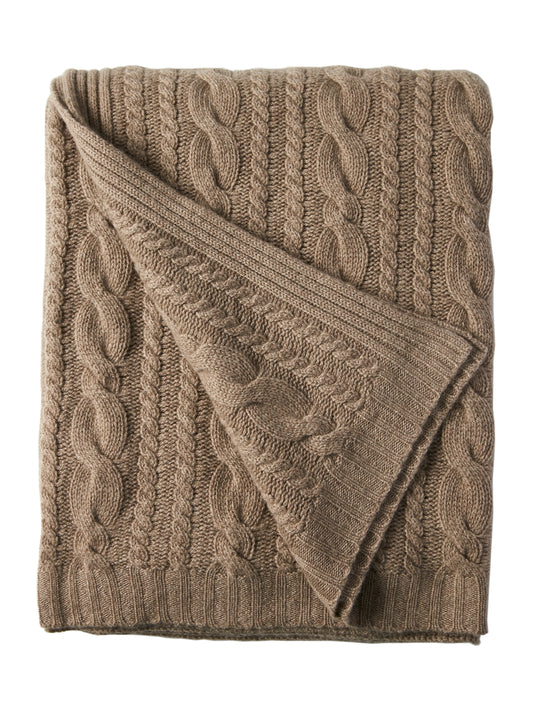 Cashmere Cable Throw