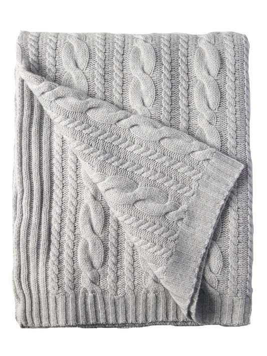 Cashmere Cable Throw