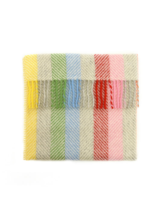 Pram Rainbow Stripe Baby Blanket