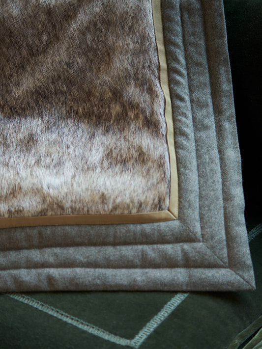 Coyote Faux Fur Throw