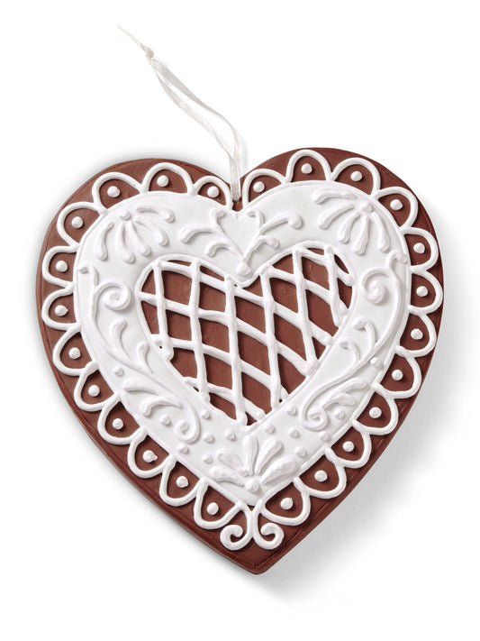 Gingerbread Heart Ornament