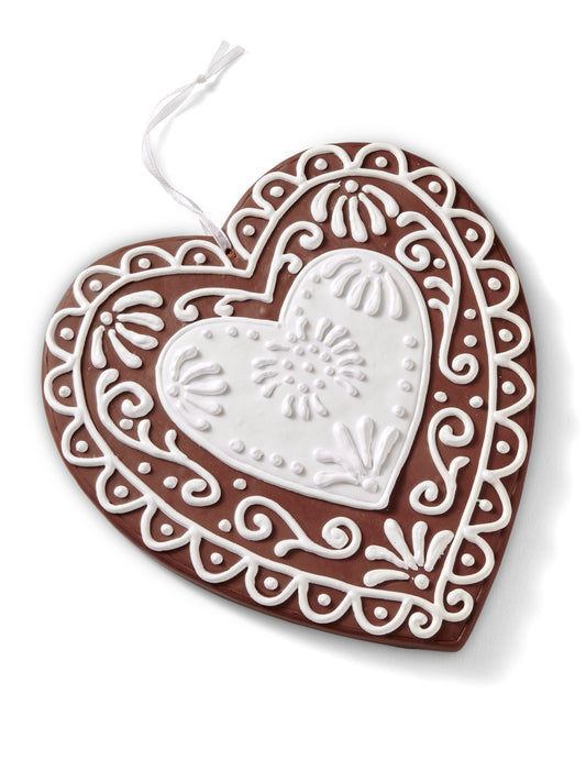 Gingerbread Heart Ornament