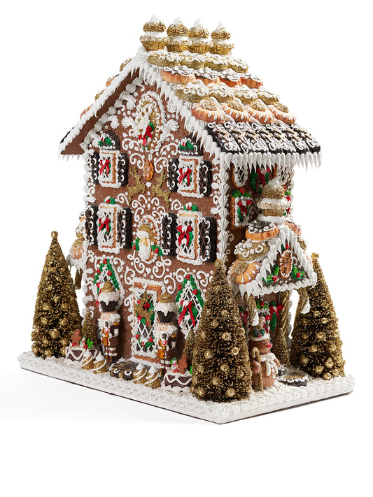 Gold Forest Gingerbread House