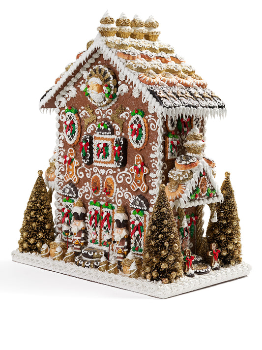 Gold Forest Gingerbread House