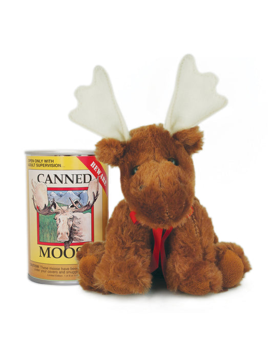 Moose Canned Critter Stuffed Animal