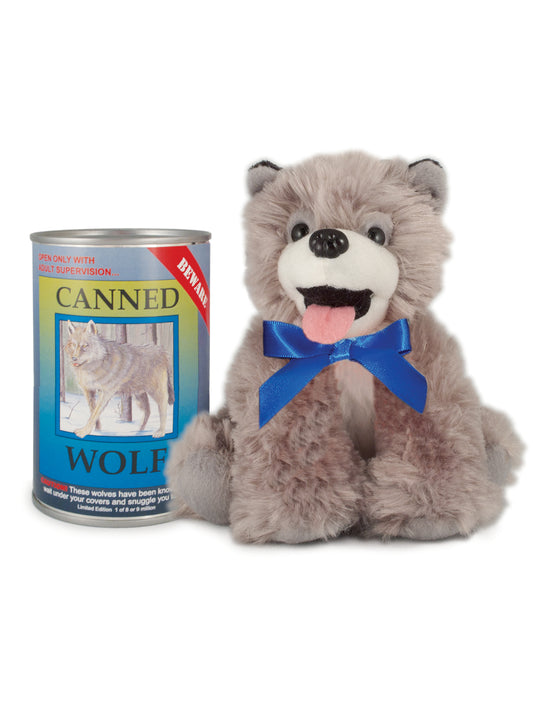Wolf Canned Critter Stuffed Animal