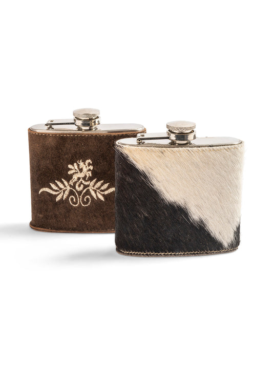 Cowhide Flask