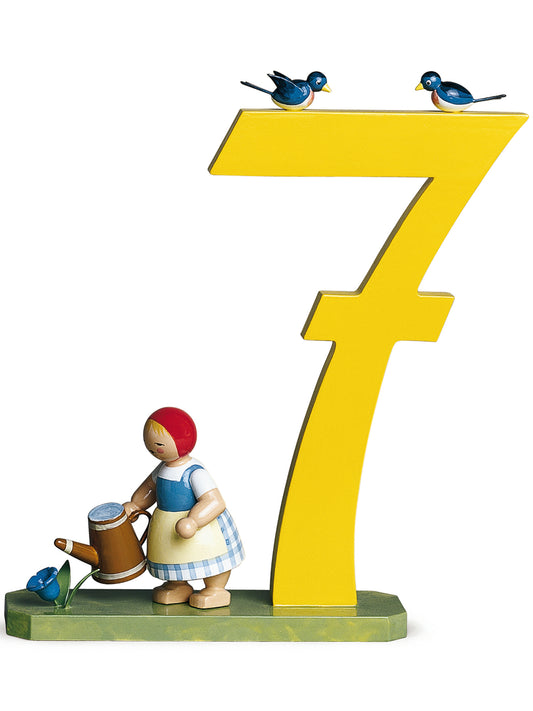 Number 7 Girl With Watering Can