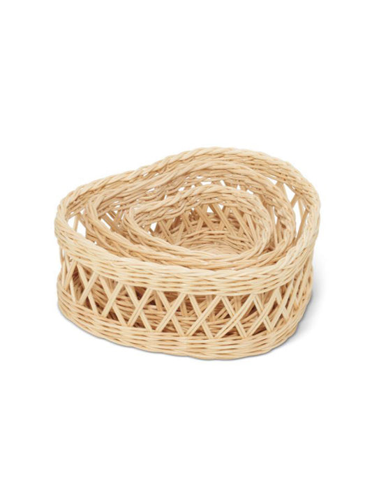 Wicker Heart Baskets
