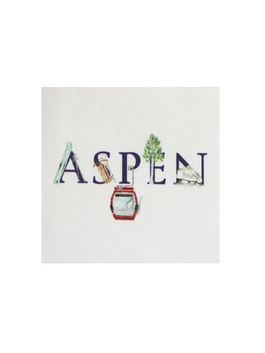 Aspen Winter Cocktail Napkin