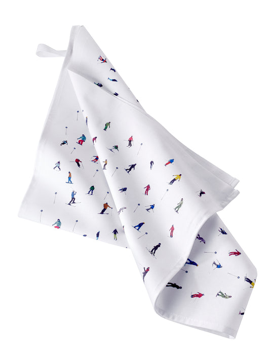 Ski Cabin Tea Towel