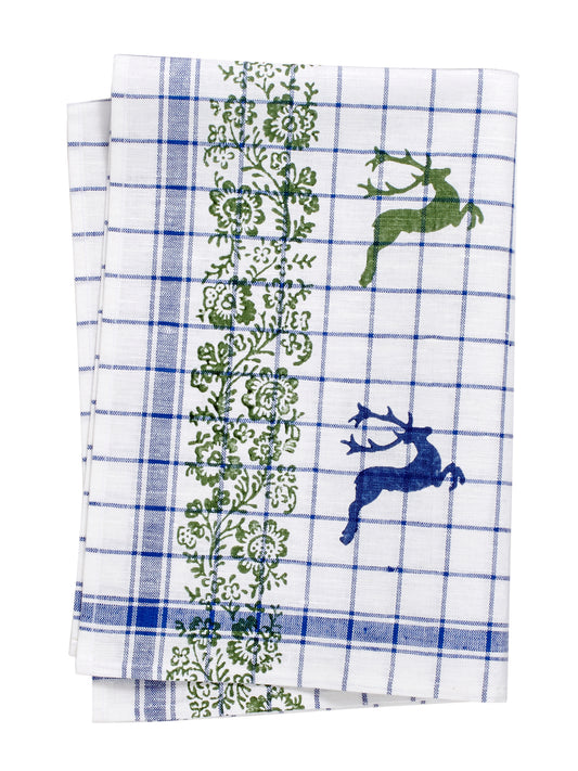 Stag Check Hand Towel