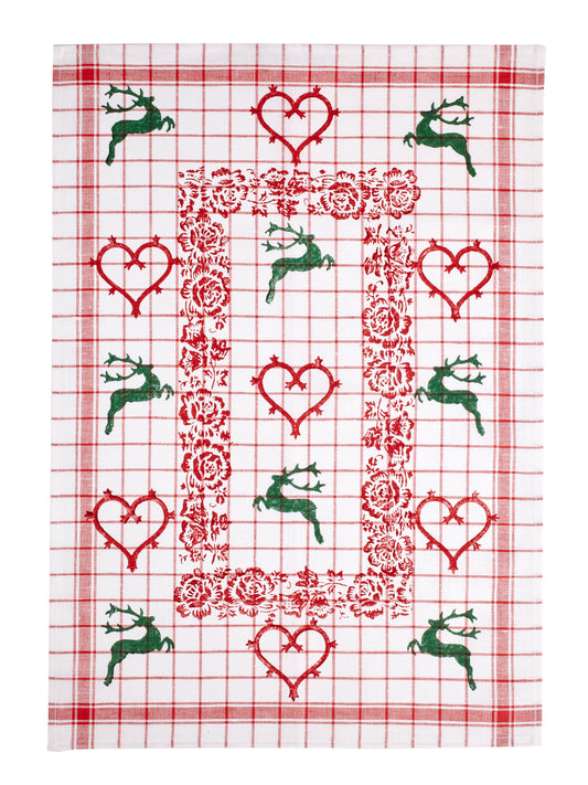 Stag Check Hand Towel