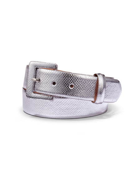 【ZOE】 Roller belt mini / silver × black MINI_RATTLE_BELT_BLACK_SILVER_